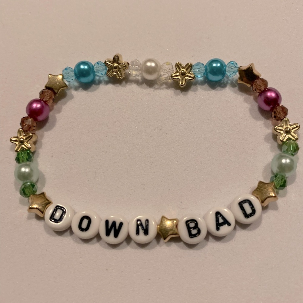 Down Bad Taylor Swift Handmade Friendship Bracelet